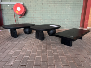 3x Salontafels , Woood, Zwart